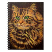 Carnet belle tabby à cheveux longs (Devant)