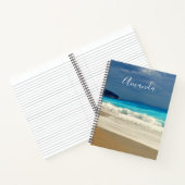 Carnet Belle Turquoise Bleue Mer Tropicale Photographie (Intérieur)