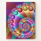 Carnet Belles couleurs arc-en-ciel Art fractal Abstrait (Dos)