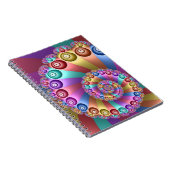 Carnet Belles couleurs arc-en-ciel Art fractal Abstrait (Côté Droit)