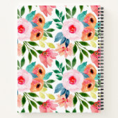 Carnet Belles fleurs d'aquarelle (Dos)