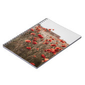 Carnet belles fleurs de coquelicot (Côté gauche)