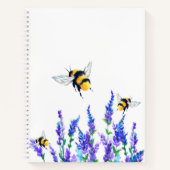 Carnet Belles fleurs de printemps et les abeilles volent  (Devant)