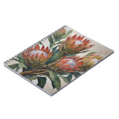Carnet Belles fleurs de Protea d'Afrique du Sud (Côté gauche)