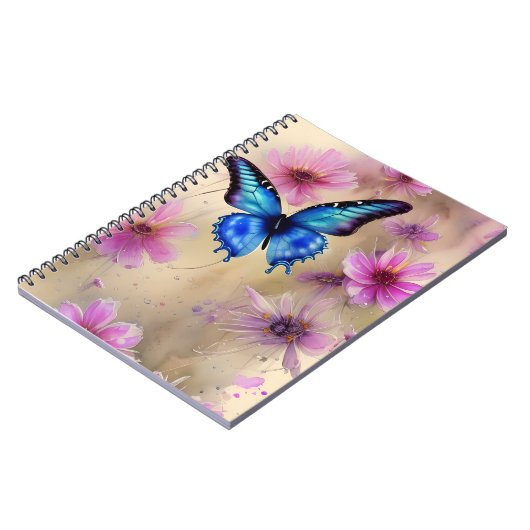 Carnet Belles fleurs et papillon (Côté gauche)