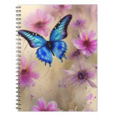 Carnet Belles fleurs et papillon (Devant)