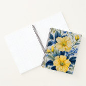 Carnet Belles Fleurs Jaunes et Bleues (Intérieur)