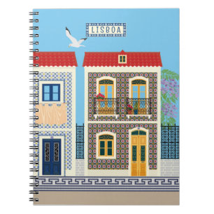 Carnet Belles maisons portugaises avec tuiles ou azulejos