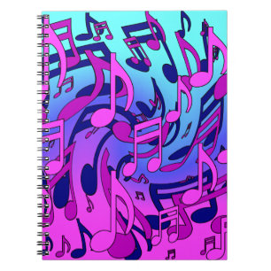 Carnet Belles notes de musique Musique animée Artsy