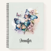 Carnet Belles papillons et fleurs (Devant)