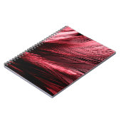 Carnet Belles plumes rouges abstraites sur arrière - plan (Côté gauche)