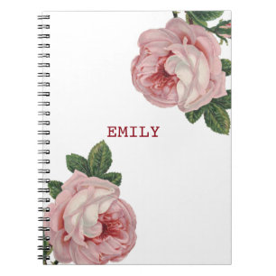 Carnet Belles roses roses roses blanches