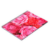 Carnet Belles roses rouges et roses (Côté gauche)