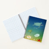 Carnet Belles tortues de mer et coquilles de mer (Intérieur)