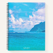 Carnet Belles vagues turquoise de l'océan (Devant)