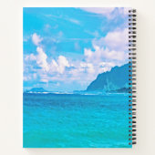 Carnet Belles vagues turquoise de l'océan (Dos)