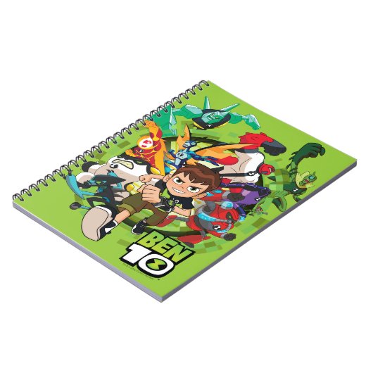 Carnet Ben 10 Alien Rush Graphique (Côté gauche)