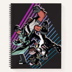 Carnet Ben 10 Retro Alien Group Graphic