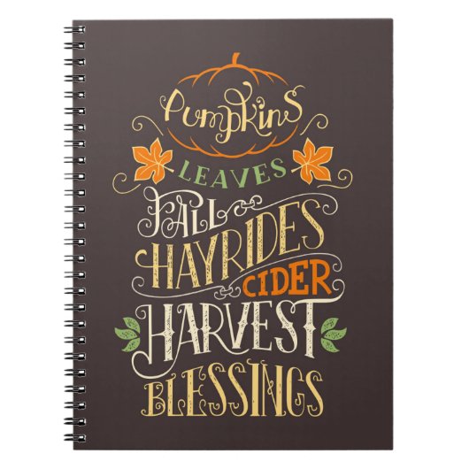 Carnet Bénédiction d'automne et de récolte (Devant)