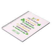 Carnet Bénédiction irlandaise pour l'Ado ou l'enfant Godg (Côté gauche)