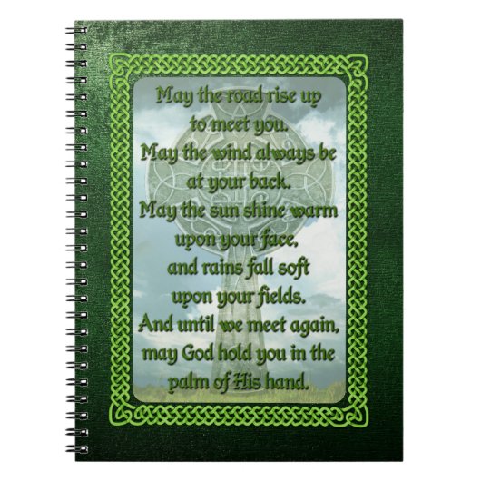 Carnet Bénédiction irlandaise verte (Devant)