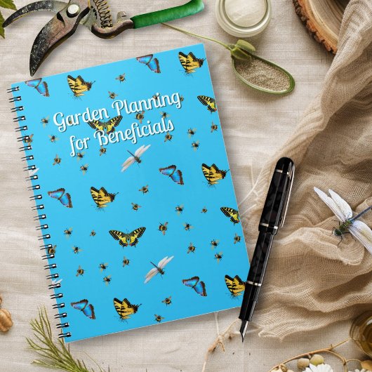 Carnet Beneficial Insects Custom Title Blue