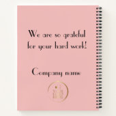 Carnet Bénévole merci appréciation Logo de texte personna (Dos)