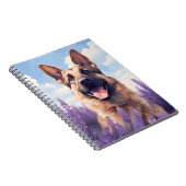 Carnet Berger allemand dans le champ Lavender (Côté Droit)