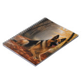 Carnet Berger allemand en automne Feuilles automne Inspir (Côté gauche)