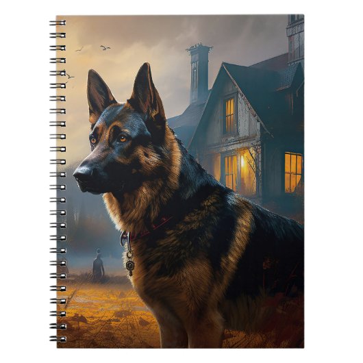 Carnet Berger allemand Halloween effrayant (Devant)
