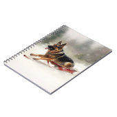 Carnet Berger allemand neige de Noël hiver (Côté gauche)