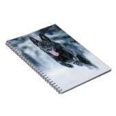 Carnet Berger allemand noir dans la couverture de duvet d (Côté Droit)