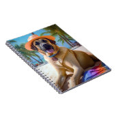 Carnet Berger anatolien sur la plage, cadeau d'été amoure (Côté Droit)