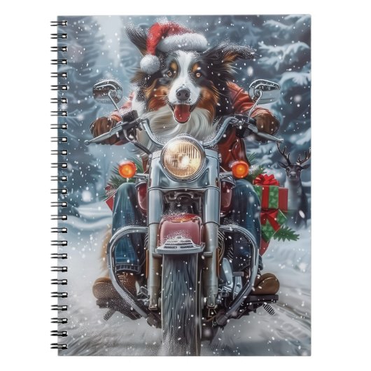 Carnet Berger Australien à moto Noël (Devant)