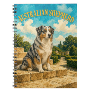 Carnet Berger Australien, Art Chien Aquarelle Vintage