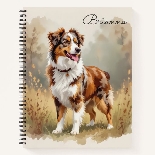 Carnet Berger Australien Red Merle (Devant)