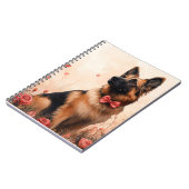 Carnet Berger belge avec des roses - Saint-Valentin (Côté gauche)