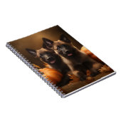 Carnet Berger belge Chiot Automne Citrouille de plaisir (Côté Droit)