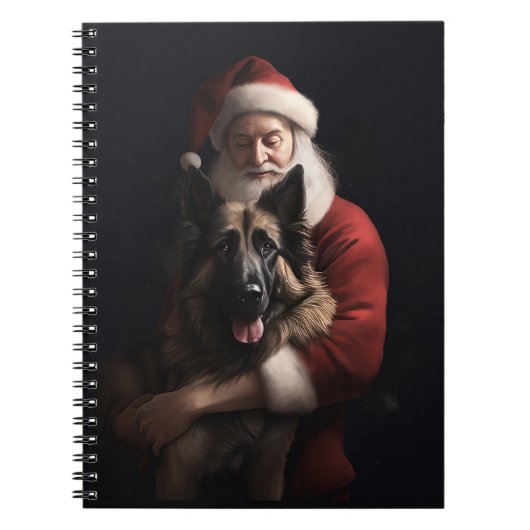 Carnet Berger belge Père Noël festif Noël (Devant)