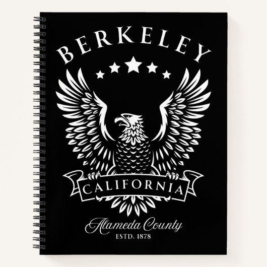 Carnet Berkeley Comté d'Alameda Californie Aigle Vintage (Devant)