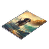 Carnet Bernedoodle Beach Surf Peinture (Côté gauche)