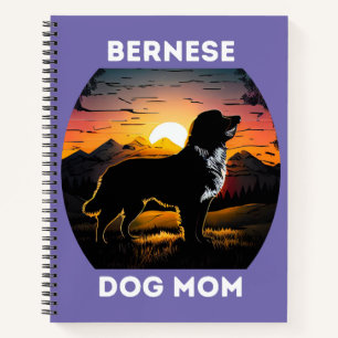 Carnet Bernese et le soleil levant pour Bernese Dog Mom