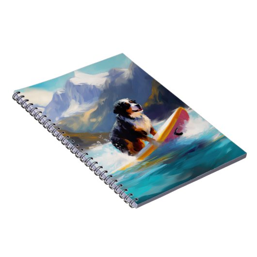 Carnet Bernese Mountain Beach Surf Paining (Côté Droit)