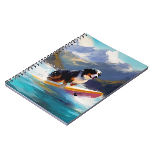 Carnet Bernese Mountain Beach Surf Paining (Côté gauche)