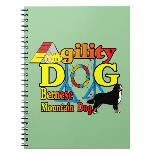 Carnet Bernese Mountain Dog Agilité (Devant)