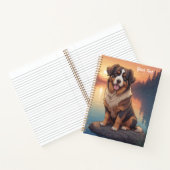 Carnet Bernese Mountain Dog by Lake (Intérieur)