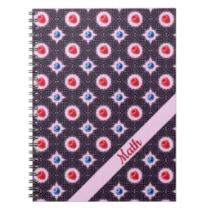 Carnet Berry Bliss Motif avec nom personnalisé Spiral