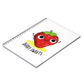 Carnet Berry Sweet Funny Pun aux fraises (Côté gauche)