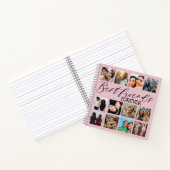 Carnet Best Friends Pink Photo Collage Moderne (Intérieur)