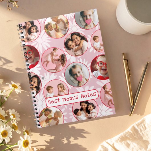 Carnet Best Mom’s Notes | Pink Retro Photo Notebook 